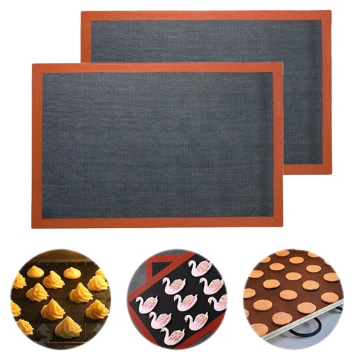 แผ่นรองอบซิลิโคน SILPAIN เสื่ออบขนม มีลาย ขนาด 30x40 cm