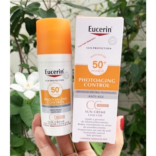 ครีมกันแดด Eucerin Sun Photoaging Control CC Tinted Cream Medium SPF50+ 50ml.