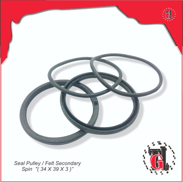 รอกซีล / สักหลาดรอง สปิน "(34 x 39 x 3 )"