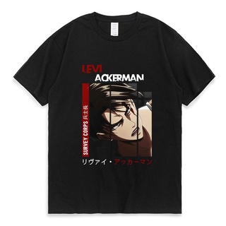 เสื้อยืดคอกลมเสื้อยืดแขนสั้นลําลอง ผ้าฝ้าย 100% พิมพ์ลาย Attack on Titan Eren Yeager สไตล์ฮาราจูกุ สําหรับผู้ชาย LHZYS-5