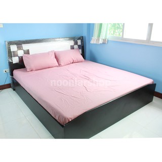 nna-0030 ผ้าปูที่นอน สีชมพูกะปิ 6 ฟุต 5 ฟุต 3.5 ฟุต วินเทจ fit sheet