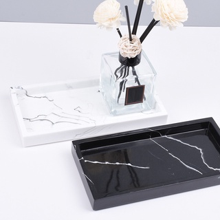 [HOMYL1] Nordic Resin Handmade Bathtub Serving Tray Plate for Jewelry Soap black