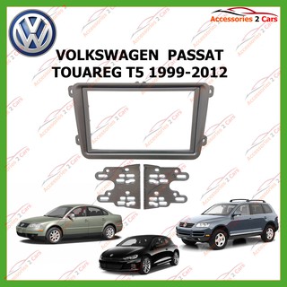 หน้ากากเครื่องเล่น  VOLKSWAGEN PASSAT SCIROCCO TOUAREG  2DIN ปี1999-2012 รหัส NV-VW-007