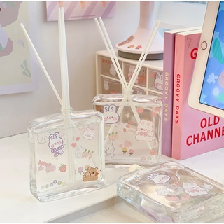 (พร้อมส่ง) ก้านไม้หอม กลิ่น White Tea หอมละมุน สำหรับปรับอากาศ ช่วยผ่อนคลาย 💖 แถมฟรีสติ๊กเกอร์ตกแต่งขวดสุดน่ารัก 💖