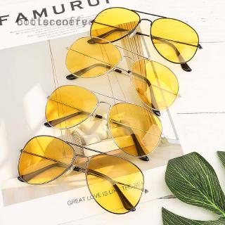 ราคาแว่นตากันแดด UV 400 เลนส์สีเหลือง สำหรับทุกเพศ