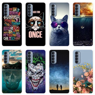 เคสสำหรับ OPPO Reno4 Pro Case Silicone Back Cover Soft Casing OPPO Reno 4 Pro Reno4Pro cartoon TPU เคส