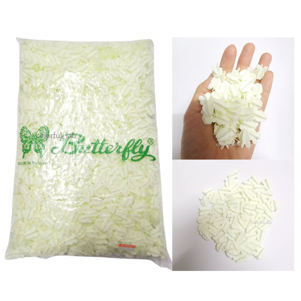 CLFLAB ⭐️ส่งด่วน⭐️ดอกรัก ดอกรักพลาสติก ดอกรักปลอม ตราผีเสื้อเขียว 500 กรัม 1700 ดอก