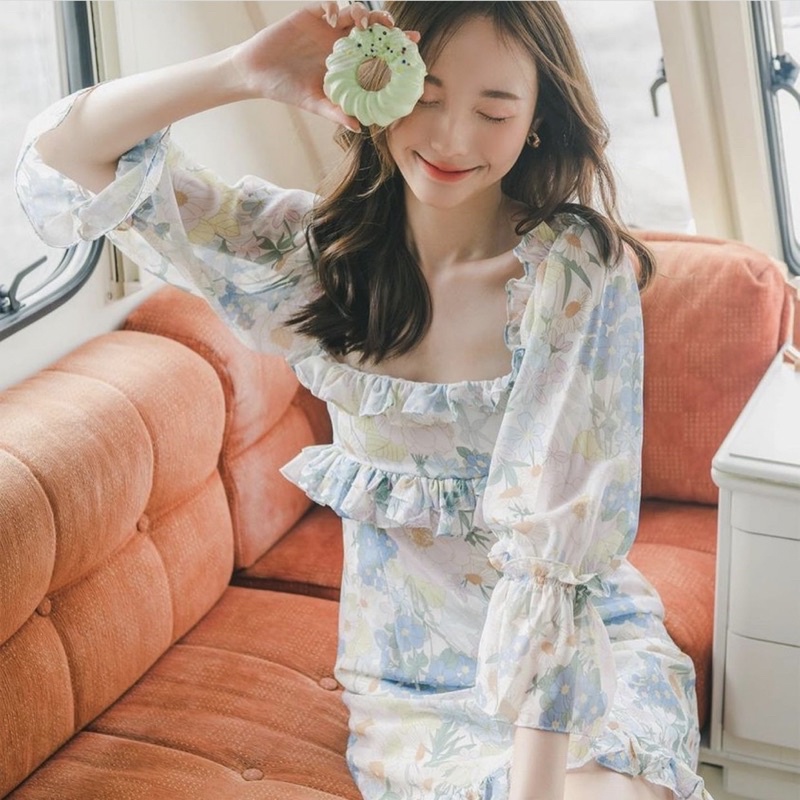 เดรส Dahlia ruffles dress