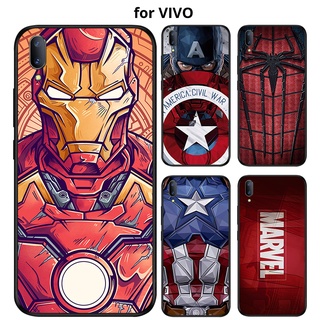 เคส  VIVO V29 V23 V23E V21 V21E T1 V2021 V2040 V2025 V20 SE V2020 V2022 V2023 Y73 2021 V2250 5G V19 PRO  นิ่ม ลาย iron Man สําหรับ