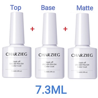 TopCoat (เคลือบสีเล็บเจล)/base coat/MATTE TOP  UV LED Gel Polish Soak Off ทาเล็บเจล สีทาเล็บเจล สีเจลยาทาเล็บเจล(7.3ML)​