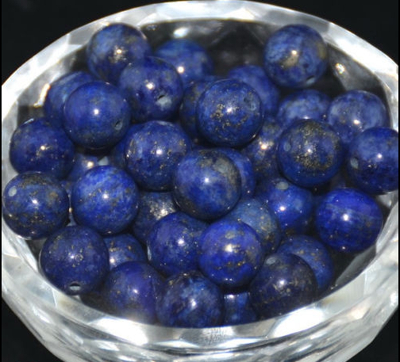 Lapis Lazuli ลูกปัดธรรมชาติ สําหรับทําเครื่องประดับ DIY