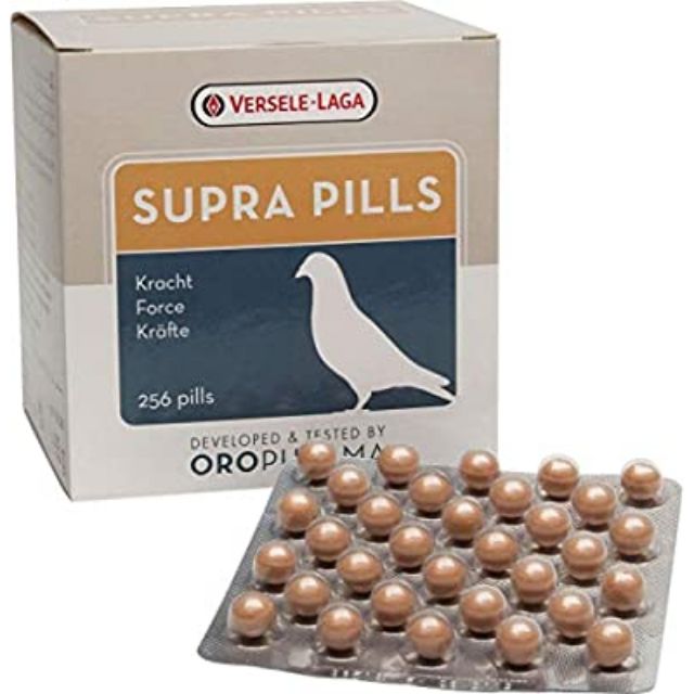 SUPRA PILLS ซูปเปอร์พิวส์ ซูปเปอร์พลัง 256 เม็ด ยาไก่ ไก่ชน