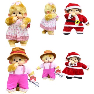 Monchhichi ตุ๊กตายัดนุ่น สีบลอนด์ คริสต์มาส ขนาด 45 ซม. /17.7 นิ้ว ของเล่นสําหรับเด็กผู้ชาย ผู้หญิง