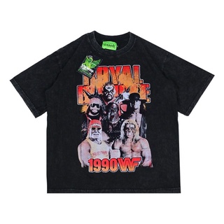 tshirtเสื้อยืดคอกลมฤดูร้อนเสื้อโอเวอร์ไซซ์ ลาย Royal Rumble 1990 W คุณภาพสูงSto4XL