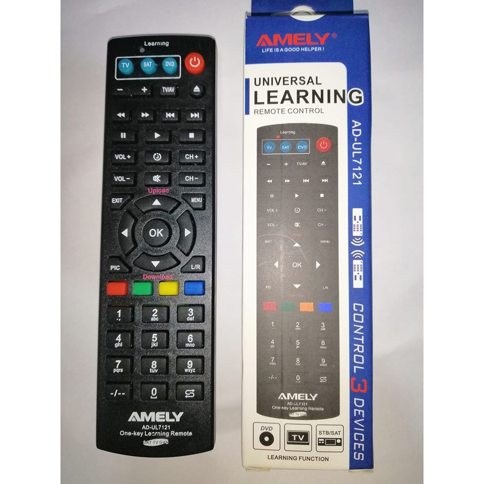 Amely รีโมตอัจฉริยะ Univeral Learning remote control เรียนรหัสจากรีโมตต้นแบบได้
