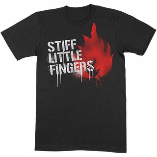 [100% Cotton] เสื้อยืดลําลอง แขนสั้น พิมพ์ลายกราฟฟิติ Stiff Little Fingers เข้ากับทุกการแต่งกาย สําหรับผู้ชาย 171956