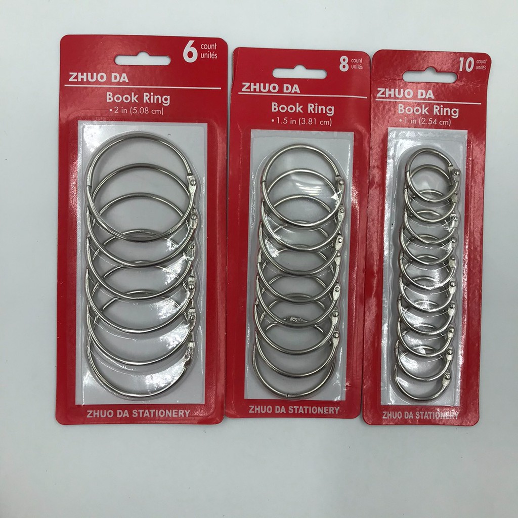 ห่วงร้อยเอกสาร กุญแจ บัตรสมุด แฟ้ม หลายขนาด