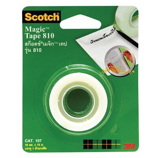 เทปขุ่น แกน1นิ้ว 3/4 นิ้วx15 ม. สก๊อตช์ 810 White core tape, 1  3/4  x15 m. Scotch 810