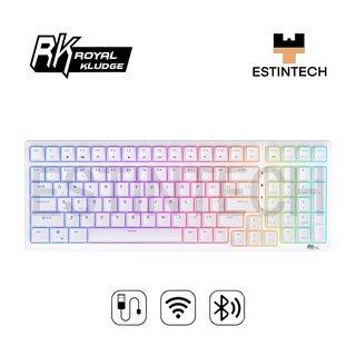 Keyboard (คีย์บอร์ด) Royal Kludge RK98 RGB Hot Swap 3 mode ไร้สาย บลูทูธและมีสาย เปลี่ยนสวิตซ์ได้ ของใหม่ประกัน 6 เดือน