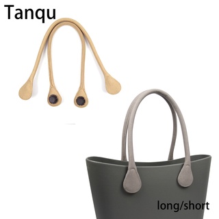 2022 TANQU ใหม่ ยาว สั้น กลม สีพื้น ผ้าใบ ที่จับ สําหรับ Obag Classic Mini O bag กระเป๋าผู้หญิง กระเป๋าสะพายไหล่ กระเป๋าถือ