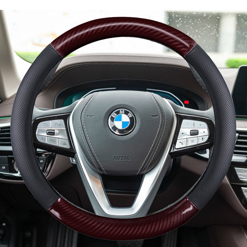 พวงมาลัยรถ 38 ซม. 15 "สําหรับ BMW 1 2 3 4 5 6 7 Z Series E46 E90 E87 F20 F22 F45 F30 G20 E60 F10 G30