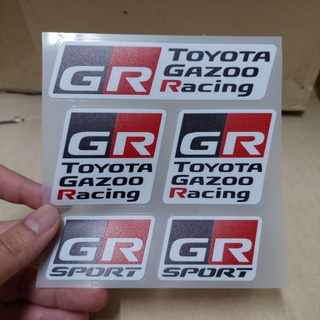 1 แผ่น สติ๊กเกอร์ GR Toyota Racing สติ๊กเกอร์ติดรถ Sticker ตกแต่งรถ