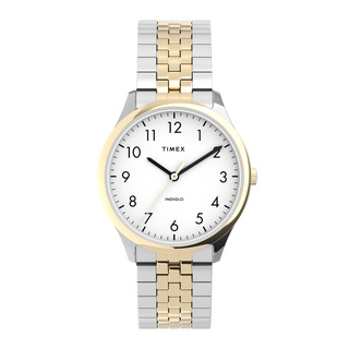 Timex TW2U40400 Modern Easy Reader นาฬิกาข้อมือผู้หญิง สายสแตนเลส Two-tone