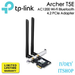 TP-Link Archer T5E การ์ด wifi AC1200 Dual Band PCI Express Adapter ตัวรับสัญญาณ WiFi สำหรับคอมพิวเตอร์พีซี รองรับ Blueto