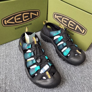 ☞โลโก้ KEEN Men s Newport Retro Sandal Men s Toe Shoes, Plus Size Sandals, Men s and Women s Sizes 36-45