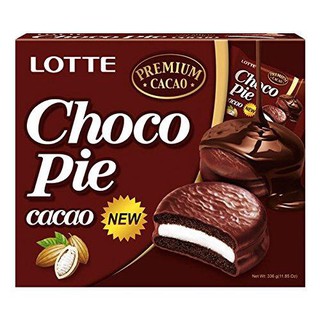 ล็อตเต้ ช็อกโกพาย คาเคา (Lotte Choco Pie CaCao) 12 ชิ้น