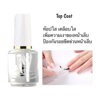 Top Coat (เคลือบสีเล็บ) Base coat MATTE TOP ทาเล็บ สีทาเล็บ ยาทาเล็บ15ML.(ไม่ต้องใช้เครื่องอบ)