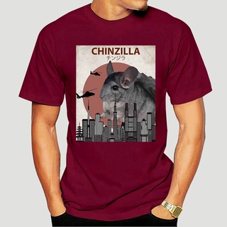 เสื้อยืดผ้าฝ้ายพิมพ์ลายขายดี 2019 ขายดี เสื้อยืด ผ้าฝ้าย 100% พิมพ์ลาย Chinzilla Chinchilla แฟชั่น สําหรับคู่รัก 5162X