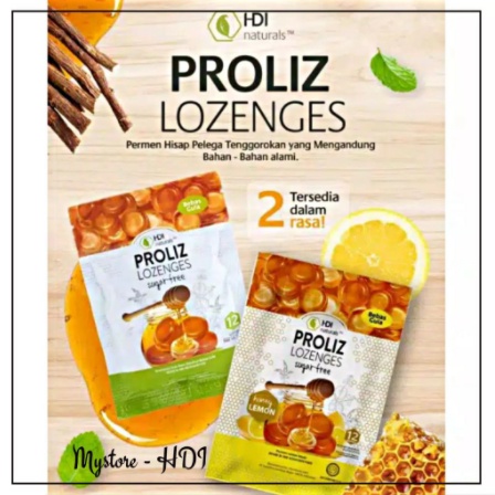 Proliz Lozenges ลูกอมดูดคอ ของแท้ 100% - HDI ผลิตภัณฑ์น้ําผึ้ง -