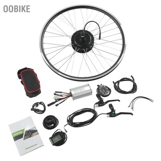 Oobike ชุดแปลงล้อมอเตอร์ 48V 500W พร้อมตัวควบคุม 11A และแผง Lcd7U สําหรับจักรยานไฟฟ้า