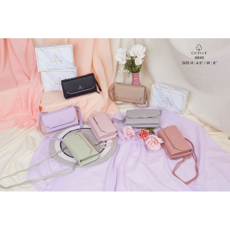 กระเป๋าตังค์แบรนด์ CLCELLE (ซีเซล)#6840