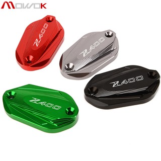 ของแต่ง MOWOK Kawasaki Z400 / NINJA 400 ฝาปิดน้ำมันเบรค ฝาปั้มบน Bigbike Brake Fluid Cover CNC Aluminium (เลือกสีได้)