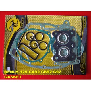 HONDA BENLY 125 CA92 CB92 CS92 C92 ENGINE GASKET SET COMPLETE // ปะเก็นเครื่องชุดใหญ่ สินค้าคุณภาพดี