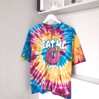 เสื้อมัดย้อม สกรีนลายEat me รูปโดนัท👍👍💗