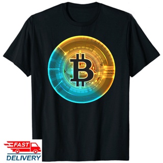Korean โลโก้ Bitcoin Btc Crypto Future Trader พิมพ์เสื้อยืดแขนสั้นฤดูร้อน Unisex