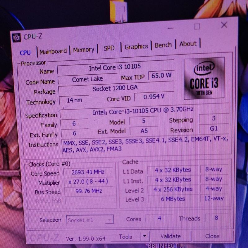 คอมพิวเตอร์ มือ2 cpu i3-10105