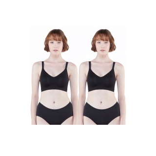 Wacoal Smart Size Go Girls Jelly Bra Set 2 ชิ้น รุ่น WB3228 สีดำ (BL)