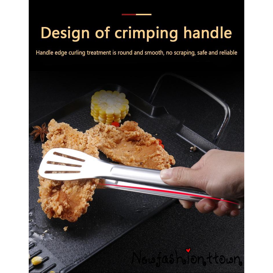 ღtwღFood Pliers Barbecue Supplies Fry HeatResistant Bread Steak Clips