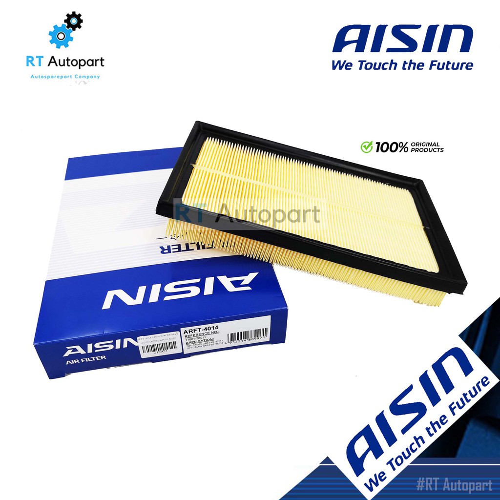 Aisin กรองอากาศ Toyota Camry ACV50 ACV51 ASV50 AHV50 ปี12-18 เครื่อง 2AR-FXE 6AR-FSE / 17801-38011 /
