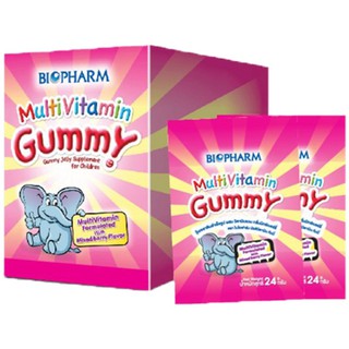 BIOPHARM MULTIVITAMIN GUMMY ผสมวิตามินรวม กลิ่นมิกซ์เบอร์รี่