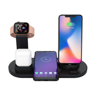 Wireless Charger, 3 in 1 Wireless Charging Dock for Apple Watch and Airpods,เครื่องชาร์จไร้สาย Stand