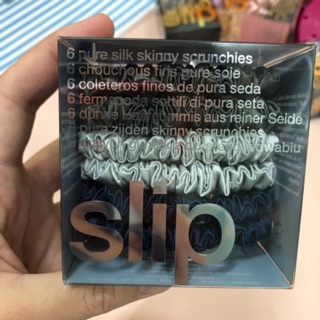 (พร้อมส่ง🚚) ยางมัดผม Slip Silk Scrunchie (skinnie)Midnight สีใหม่  ของใหม่ แบ่งขาย 🤗🥰