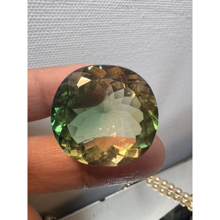 Synthetic Bi color Tourmaline 55 carats 25c26mm 1 pieces