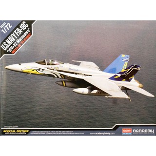 โมเดลเครื่องบินประกอบ Academy Model 1/72 AC12534 U.S.NAVY F/A -18C VFA-82 MARAUDERS