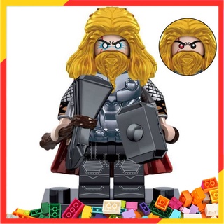 บล็อกตัวต่อเลโก้ Thor Lego Avengers ขนาดเล็ก ของเล่นสําหรับเด็ก