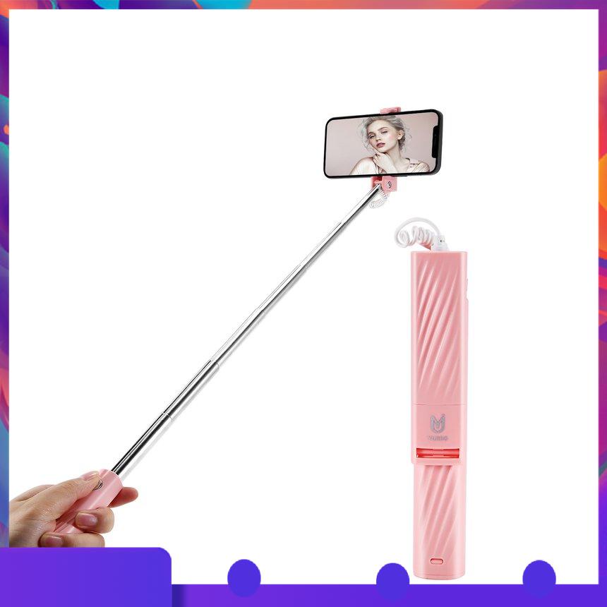 ⚡สินค้าเฉพาะจุด⚡ Wire Selfie Stick Handheld Portable Compact Cell Phone Mini Selfie Stick